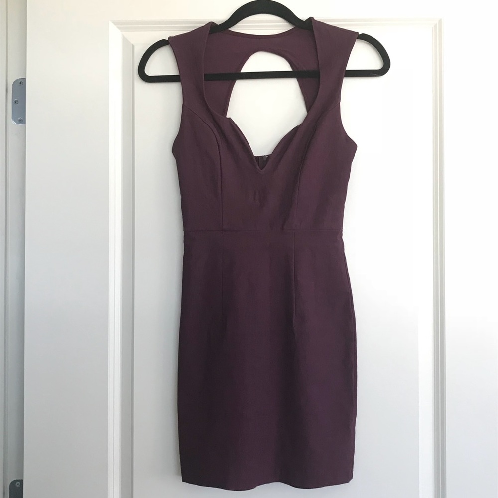 Mini purple bandeau small dress